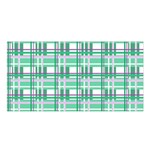 Green plaid pattern Satin Shawl