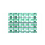 Green plaid pattern Satin Wrap