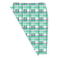 Green plaid pattern Midi Wrap Pencil Skirt from ArtsNow.com Front Left