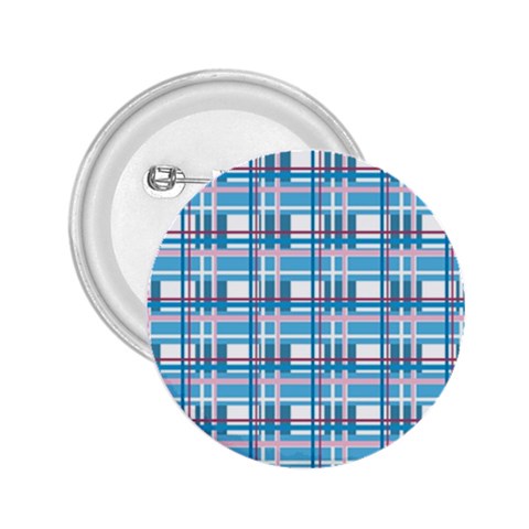 Blue plaid pattern 2.25  Buttons from ArtsNow.com Front