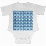 Blue plaid pattern Infant Creepers