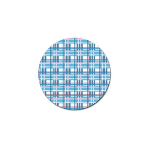 Blue plaid pattern Golf Ball Marker (4 pack) from ArtsNow.com Front