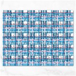 Blue plaid pattern Rectangular Jigsaw Puzzl