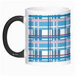 Blue plaid pattern Morph Mugs