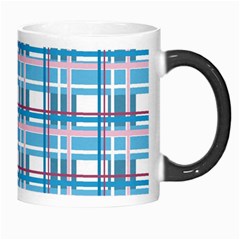 Blue plaid pattern Morph Mugs from ArtsNow.com Right