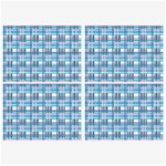 Blue plaid pattern Belt Buckles