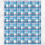 Blue plaid pattern Canvas 8  x 10 