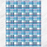 Blue plaid pattern Canvas 12  x 16  