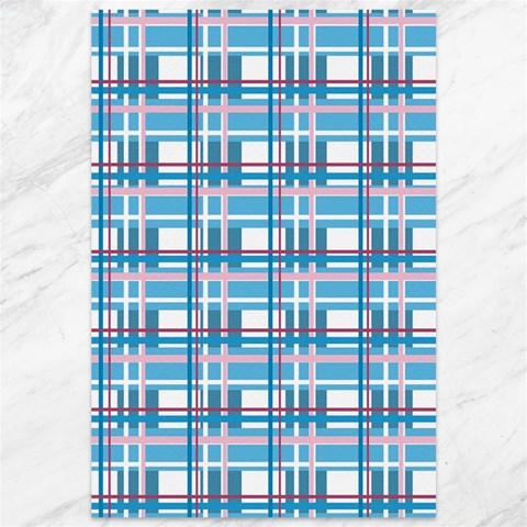 Blue plaid pattern Canvas 12  x 18   from ArtsNow.com 11.88 x17.36  Canvas - 1