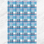 Blue plaid pattern Canvas 12  x 18  