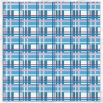 Blue plaid pattern Canvas 16  x 16  