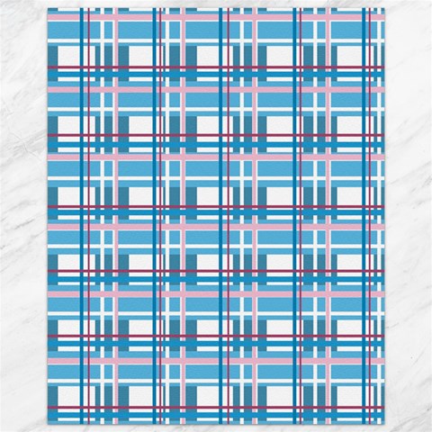 Blue plaid pattern Canvas 16  x 20   from ArtsNow.com 15.75 x19.29  Canvas - 1