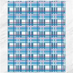 Blue plaid pattern Canvas 16  x 20  