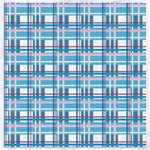 Blue plaid pattern Canvas 20  x 20  