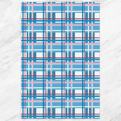 Blue plaid pattern Canvas 24  x 36  from ArtsNow.com 23.35 x34.74  Canvas - 1