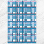 Blue plaid pattern Canvas 24  x 36 