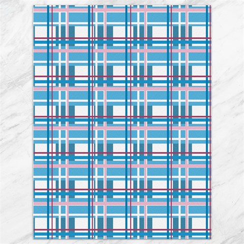Blue plaid pattern Canvas 36  x 48   from ArtsNow.com 35.26 x46.15  Canvas - 1