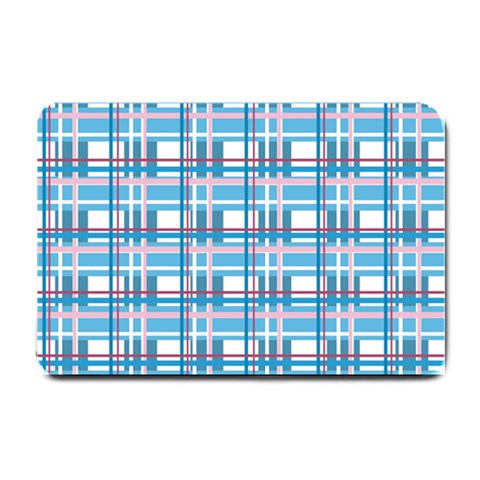 Blue plaid pattern Small Doormat  from ArtsNow.com 24 x16  Door Mat