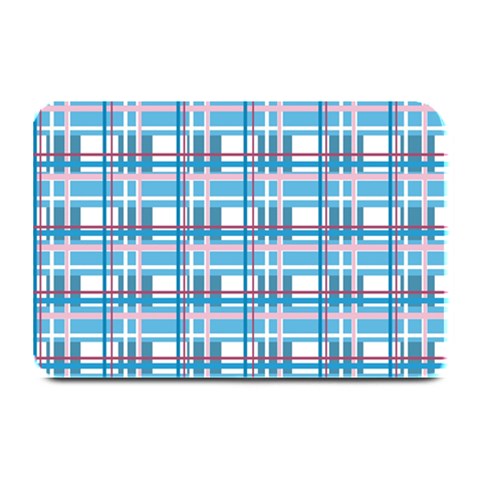 Blue plaid pattern Plate Mats from ArtsNow.com 18 x12  Plate Mat