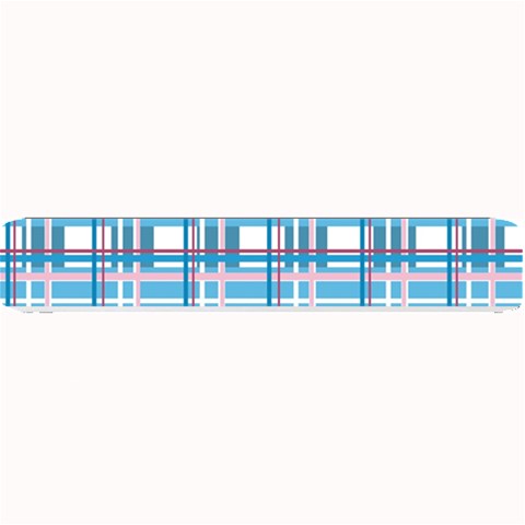 Blue plaid pattern Small Bar Mats from ArtsNow.com 24 x4  Bar Mat