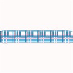 Blue plaid pattern Small Bar Mats