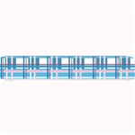 Blue plaid pattern Small Bar Mats