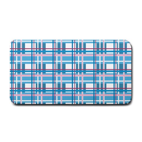 Blue plaid pattern Medium Bar Mats from ArtsNow.com 16 x8.5  Bar Mat