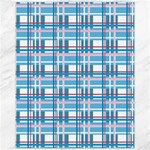 Blue plaid pattern Canvas 11  x 14  