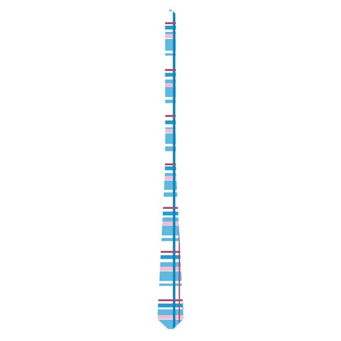 Blue plaid pattern Neckties (Two Side)  from ArtsNow.com Front