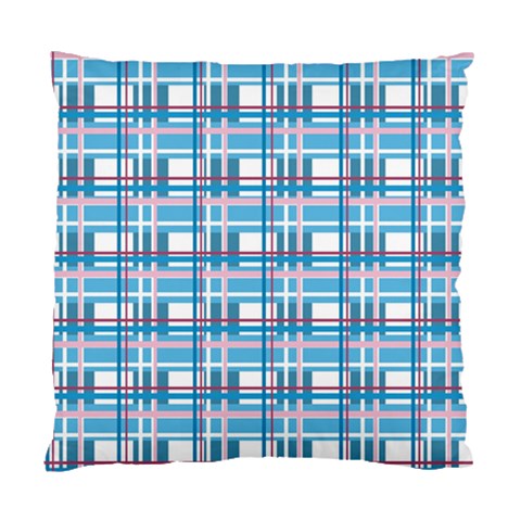 Blue plaid pattern Standard Cushion Case (One Side) from ArtsNow.com Front