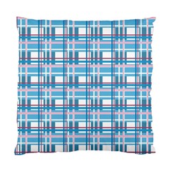 Blue plaid pattern Standard Cushion Case (Two Sides) from ArtsNow.com Front