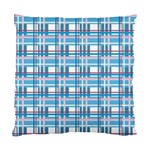 Blue plaid pattern Standard Cushion Case (Two Sides)