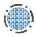 Blue plaid pattern Poker Chip Card Guards (10 pack) 