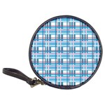 Blue plaid pattern Classic 20-CD Wallets