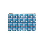 Blue plaid pattern Cosmetic Bag (Small) 
