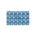 Blue plaid pattern Cosmetic Bag (Small) 