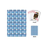 Blue plaid pattern Playing Cards (Mini) 