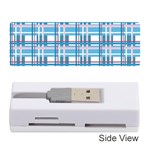 Blue plaid pattern Memory Card Reader (Stick) 