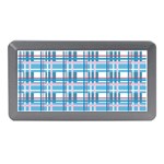 Blue plaid pattern Memory Card Reader (Mini)