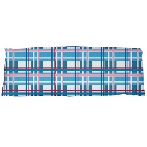 Blue plaid pattern Body Pillow Case (Dakimakura) from ArtsNow.com Body Pillow Case