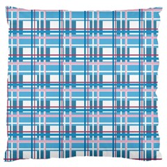 Blue plaid pattern Standard Flano Cushion Case (Two Sides) from ArtsNow.com Front