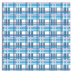 Blue plaid pattern Large Satin Scarf (Square)