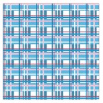 Blue plaid pattern Large Satin Scarf (Square)