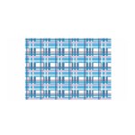 Blue plaid pattern Satin Wrap