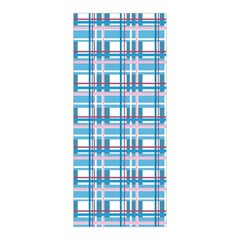 Blue plaid pattern Pleated Skirt from ArtsNow.com Back Pleats