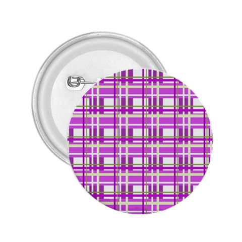 Purple plaid pattern 2.25  Buttons from ArtsNow.com Front