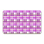 Purple plaid pattern Magnet (Rectangular)