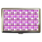 Purple plaid pattern Cigarette Money Cases