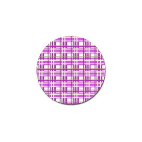 Purple plaid pattern Golf Ball Marker from ArtsNow.com Front