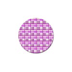 Purple plaid pattern Golf Ball Marker (10 pack)